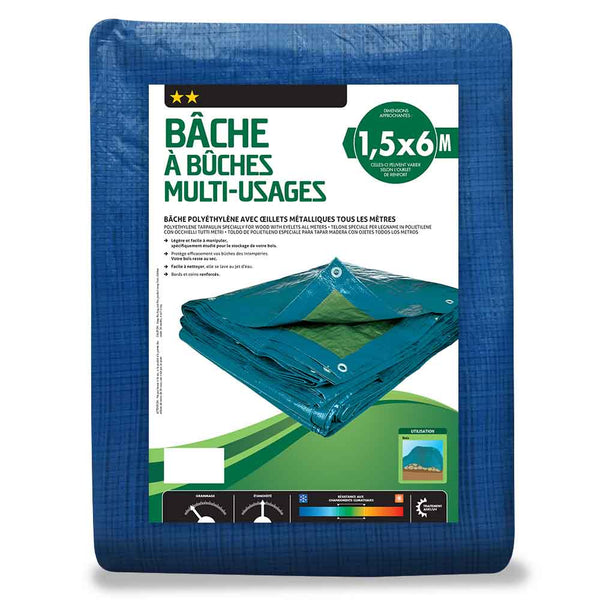 BÂCHE À BÛCHES MULTIUSAGE (3) & BÂCHE À BÛCHES MULTIUSAGE 1,5 X 6 M (2)