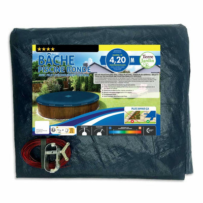 BÂCHE PISCINE RONDE 140 G/M² (1) & BÂCHE PISCINE RONDE 4,20 M. 140 G/M² (1)