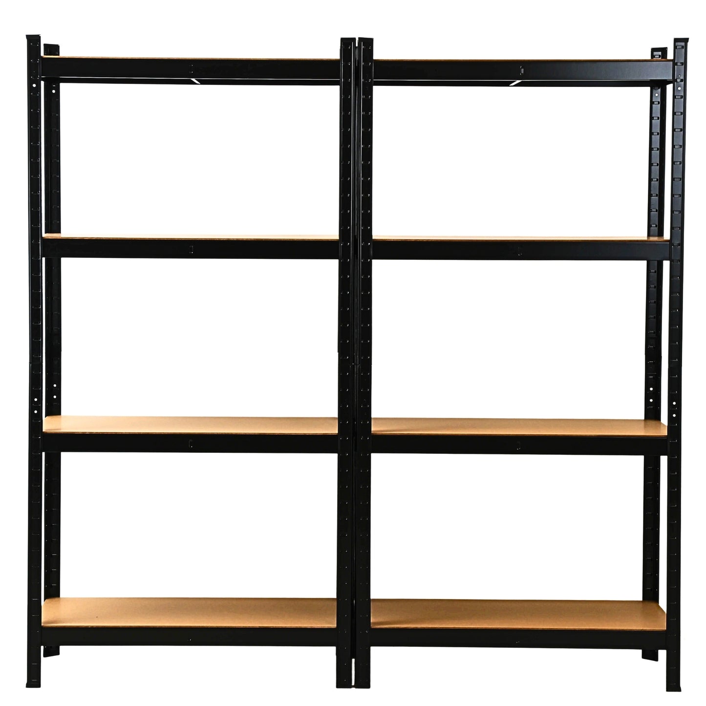 ETAGERE METAL CHARGES LOURDES DOUBLE MODULABLE L210xP40xH150 CM NOIR (1)