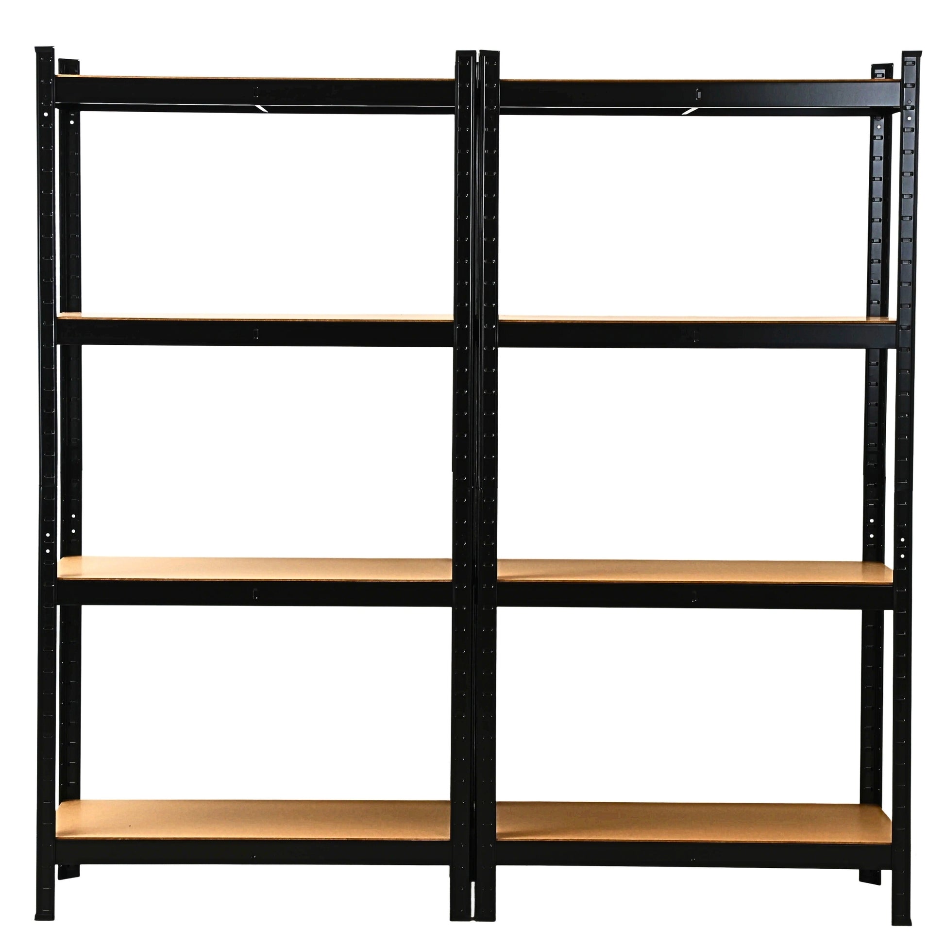 ETAGERE METAL CHARGES LOURDES DOUBLE MODULABLE L210xP40xH150 CM NOIR (1)