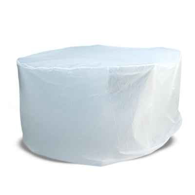 HOUSSE DE TABLE RONDE PLASTIQUE BLANC