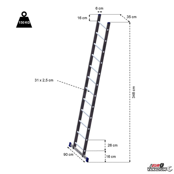 ÉCHELLE SIMPLE 3,4 M (2)