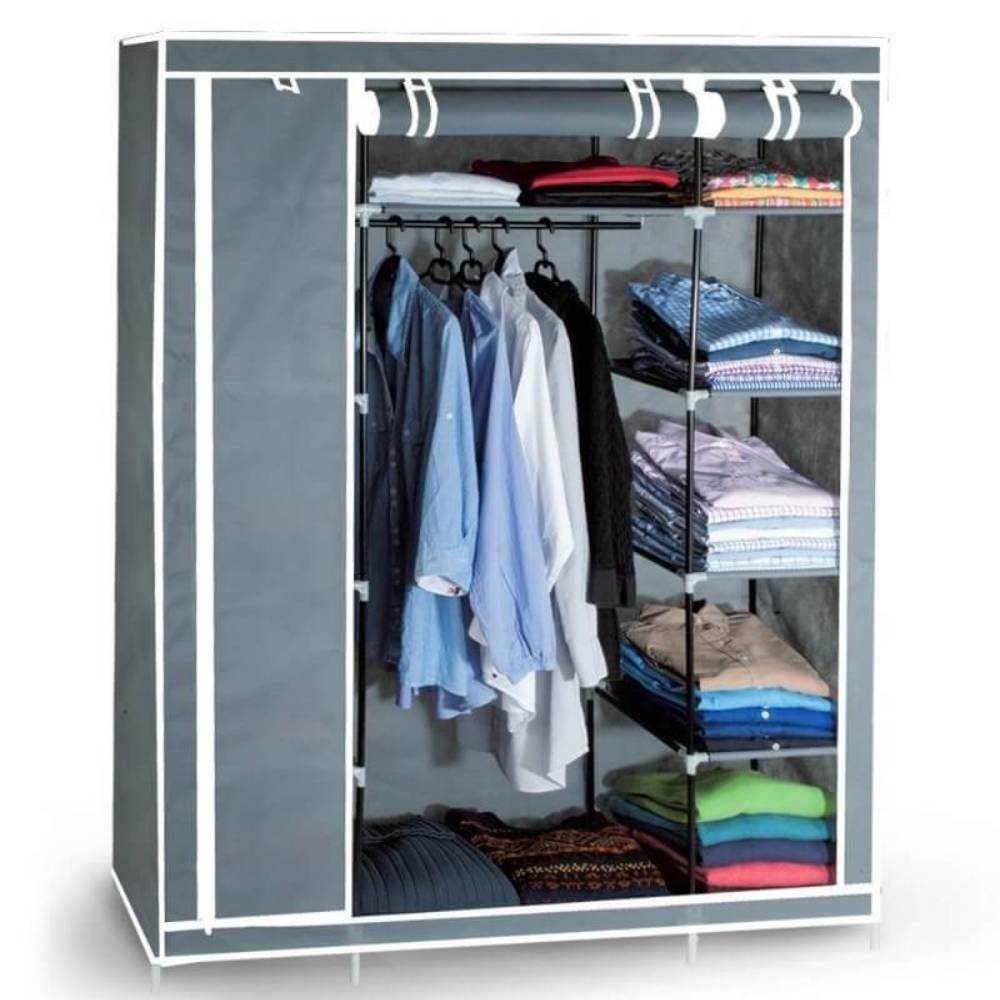 ARMOIRE DRESSING 3 PORTES (2) & ARMOIRE 3 PORTES GRISE (1)