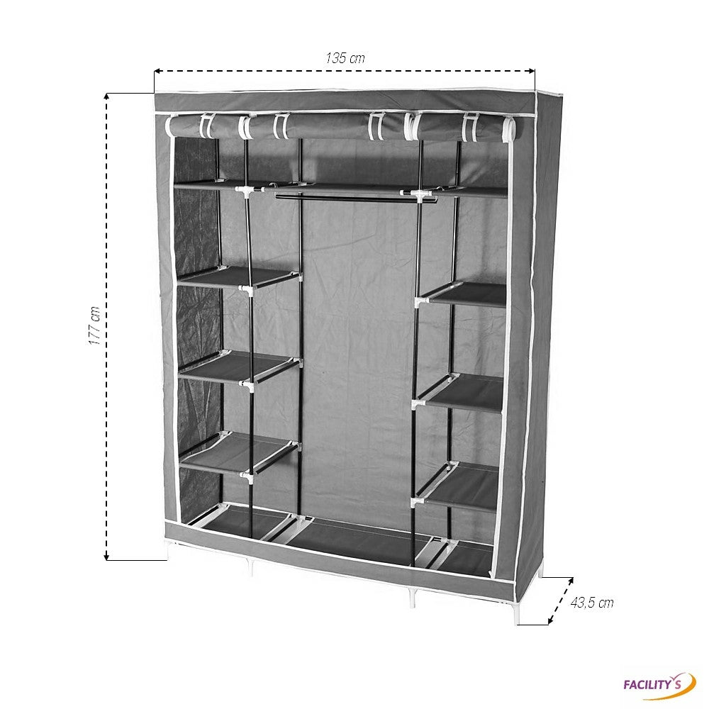 ARMOIRE DRESSING 3 PORTES (4) & ARMOIRE 3 PORTES GRISE (3)