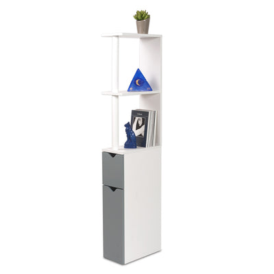 MEUBLE WC 2 PORTES GRIS
