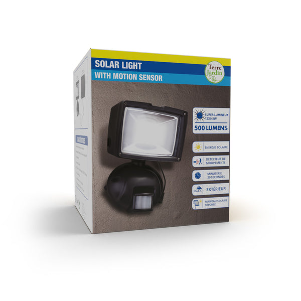 PROJECTEUR SOLAIRE 500 LM AVEC DÉTECTEUR (2)