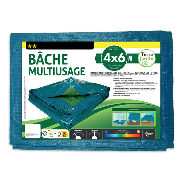 BÂCHE MULTIUSAGE (6) & BÂCHE MULTIUSAGE 4 X 6 M (1)