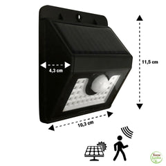 LAMPE MURALE RADAR SOLAIRE 30 LED SMD (1)