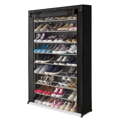 ÉTAGÈRE À CHAUSSURES 50 PAIRES AVEC HOUSSE & ÉTAGÈRE À CHAUSSURES 50 PAIRES AVEC HOUSSE NOIRE