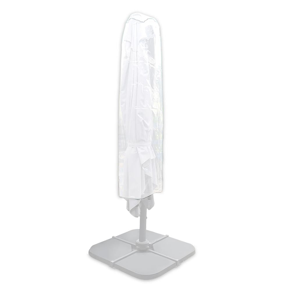 HOUSSE PARASOL DÉPORTÉ PLASTIQUE BLANC