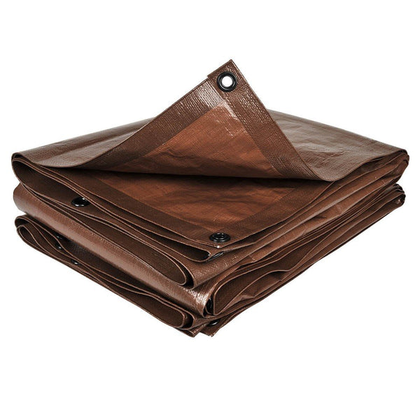 BÂCHE MARRON NATURE & BÂCHE MARRON NATURE 2 X 3 M & BÂCHE MARRON NATURE 8 X 12 M