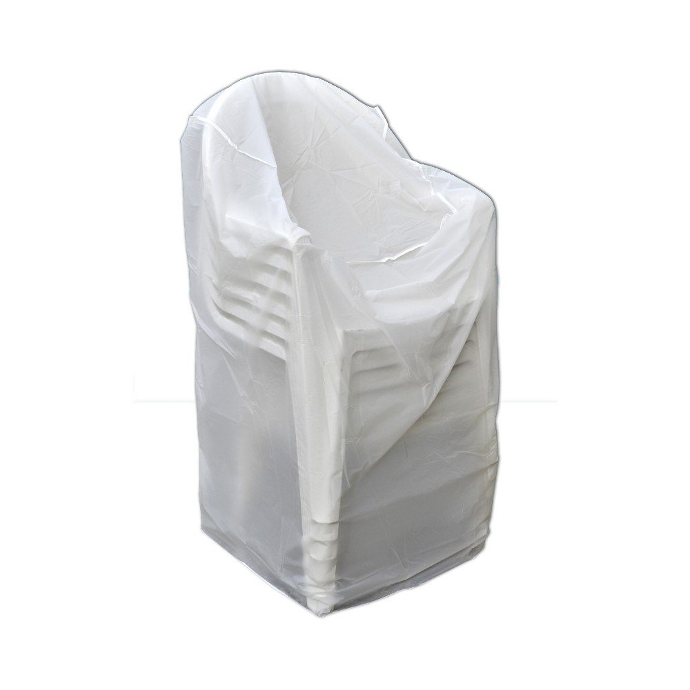 HOUSSE DE FAUTEUIL PLASTIQUE BLANC