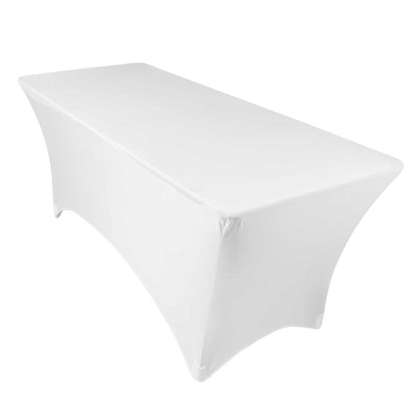 HOUSSE TABLE ÉLASTIQUE BLANCHE