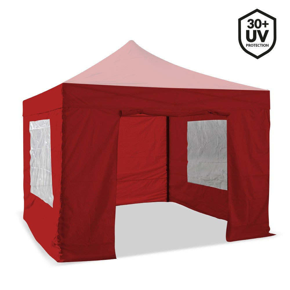 MURS TENTE PLIANTE PRO 3 X 3 M ROUGE
