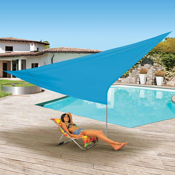 VOILE D'OMBRAGE 3.6 X 3.6 X 3.6 M TURQUOISE & VOILE D'OMBRAGE 5 X 5 X 5 M TURQUOISE
